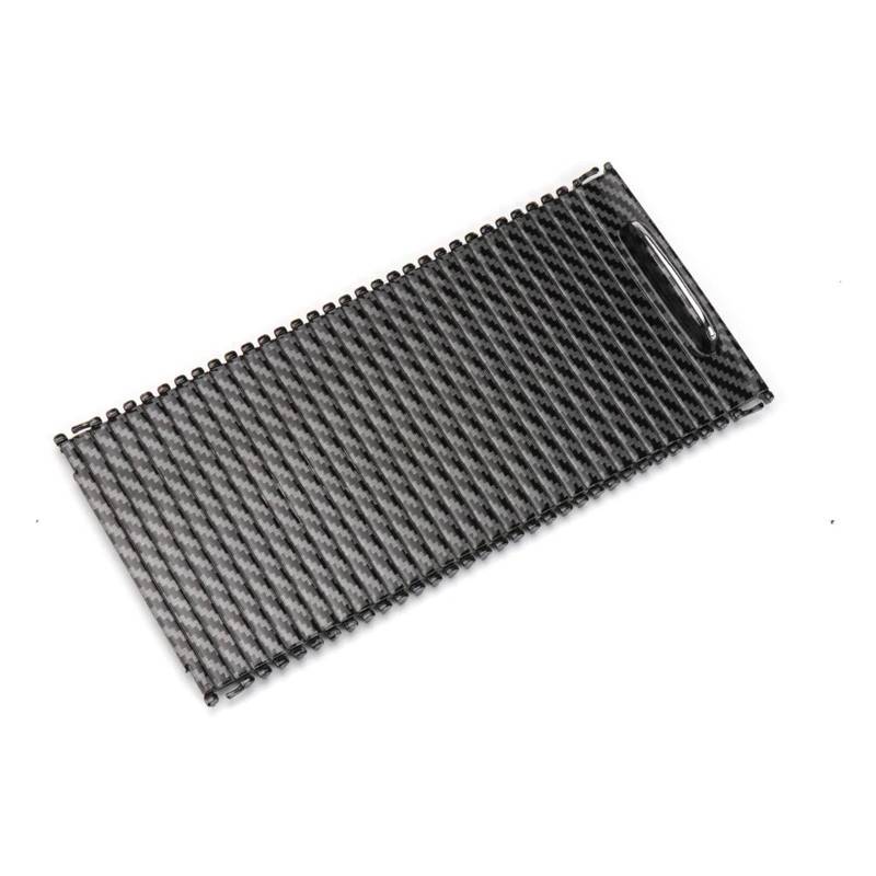 MKVAXR Auto Innen Innen Mittelkonsole Rollo Abdeckung Armlehne Wasser Becherhalter Lagerung, for Mercedes-Benz, CE Klasse W204 W212 W207 Becherhalter-Rollenabdeckung(Model B Carbon Fiber) von MKVAXR