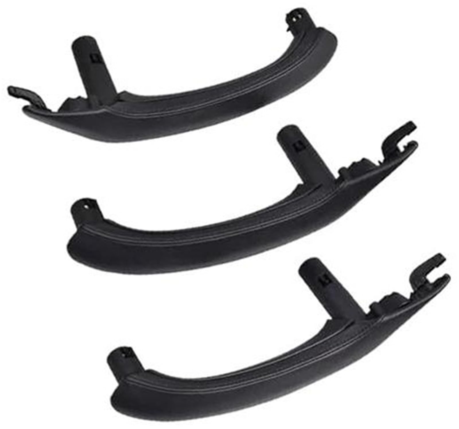 MKVAXR Auto-Innentür-Zuggriff-Lederbezug-Set, Ersatz-LHD RHD, for, X3 X4 F25 F26 2010–2016 51417248502R Auto-Innentürgriffe(Black 3-lhd-Black) von MKVAXR