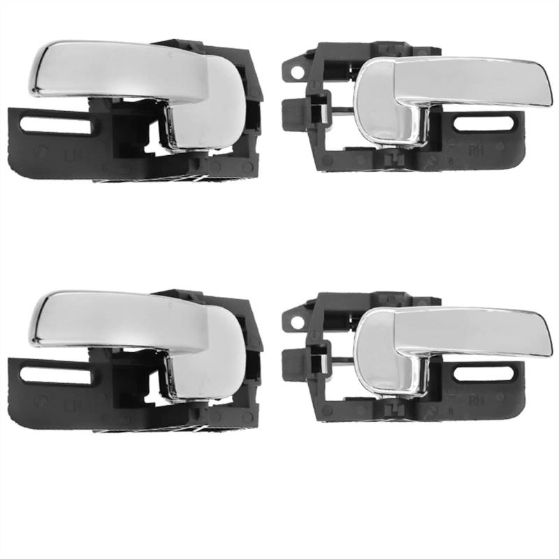 MKVAXR Auto-Innentürgriff Innentürknopf, for Nissan, for Qashqai, J10 MKI 2007-2013 80670JD00E 80671JD00E Auto-Innentürgriffe(4PCS One Set) von MKVAXR