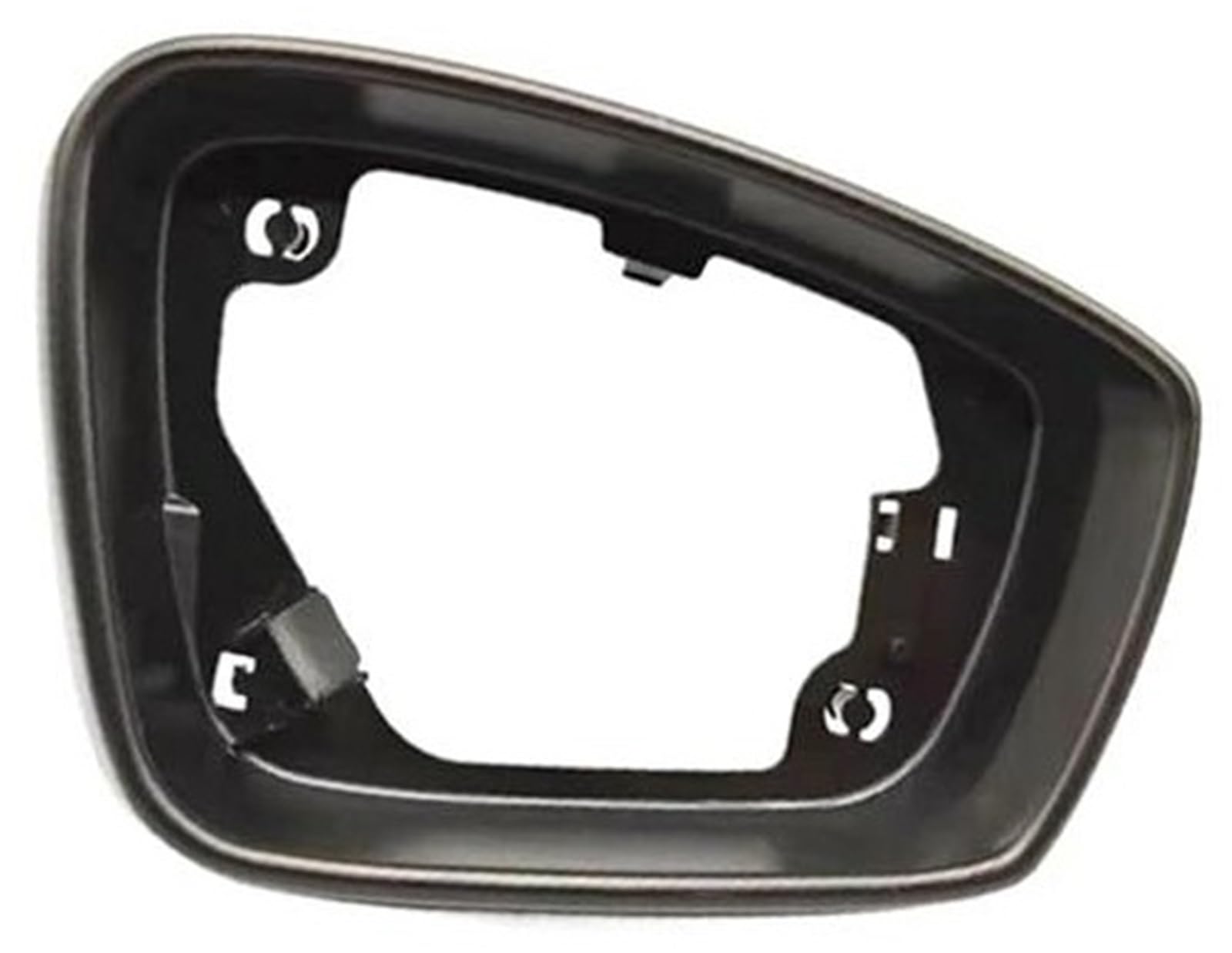 MKVAXR Auto-Rückspiegelkappe, for VW, for Polo, Schrägheck 2011–2013, Auto-Seitenspiegel-Rahmenhalter, Glas-Surround-Gehäuserahmen Außenspiegel-Stützrahmen(Black-Right) von MKVAXR