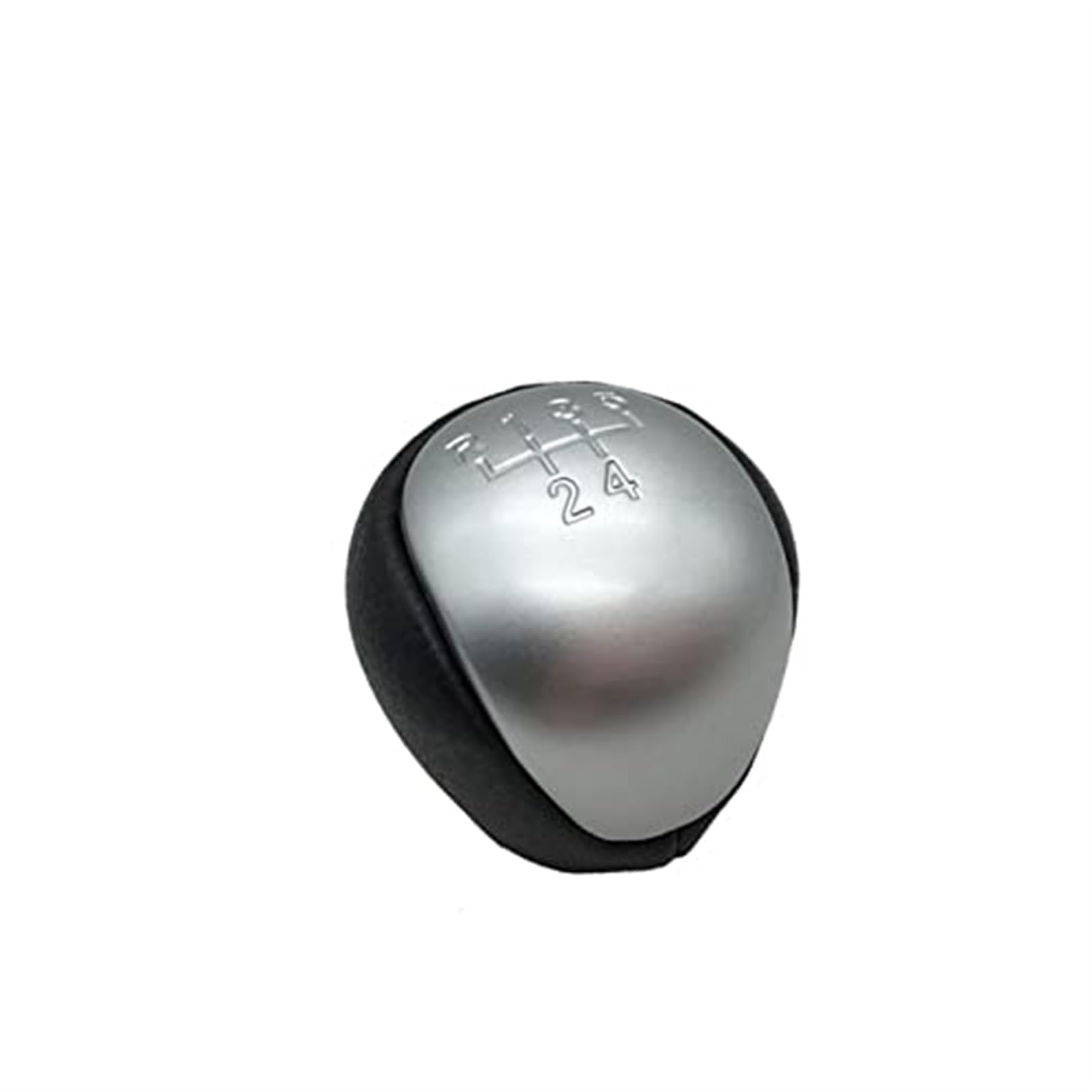 MKVAXR Auto-Schalthebelabdeckung, 5-Gang-Schaltgetriebe Schaltknauf Schalthebelkopf Handball for IX35 2012-2016 Schaltknauf Auto Auto-Schalthebelknopf(Black Silver 5speed) von MKVAXR