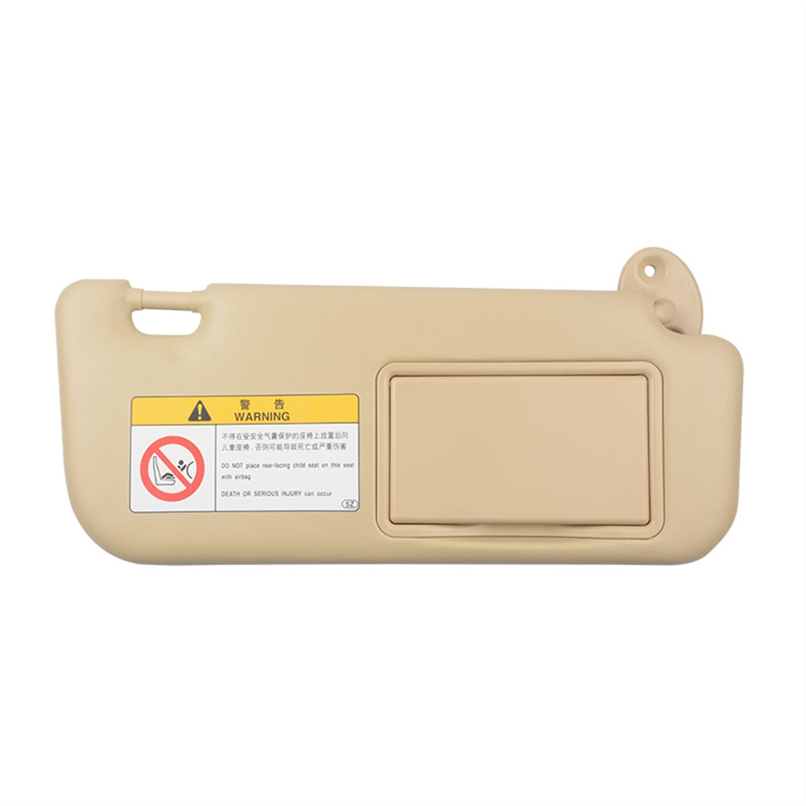 MKVAXR Auto-Sonnenblende mit Make-up-Spiegel, for Toyota, for Corolla E160 E170 2014 2015 2016 2017, 74320-02B20 Auto-Sonnenschutz(Beige Right) von MKVAXR