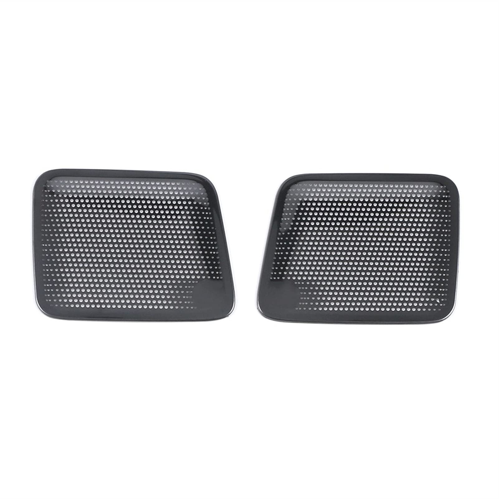 MKVAXR Autolautsprecherabdeckung Edelstahltürlautsprecher-Soundpad Zierrahmenaufkleber Innenzubehör, for Ford, for Explorer, U625 2020-2021 Lautsprecher-Dekorationsring(Black with Logo B) von MKVAXR