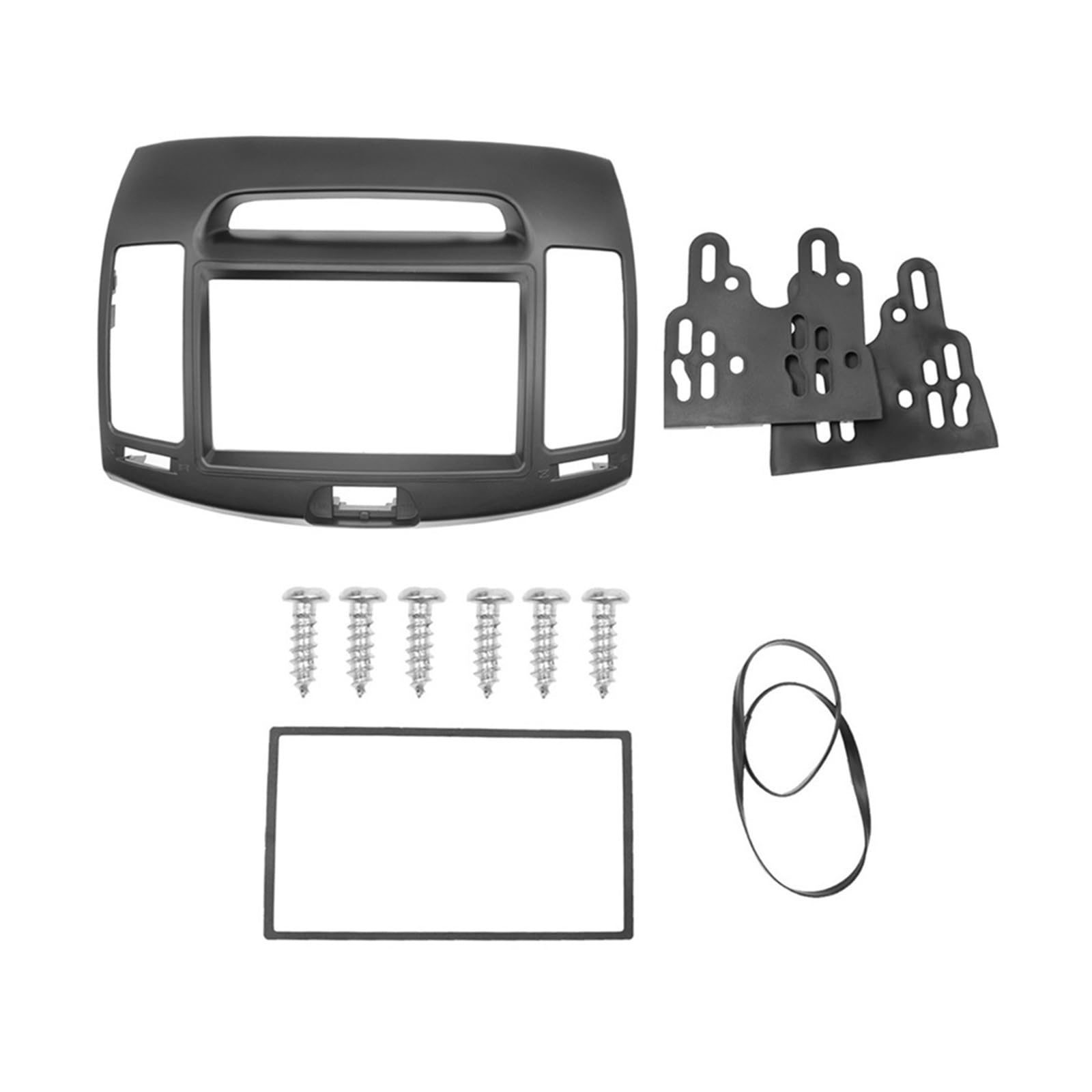 MKVAXR Autoradio Radio 2din Rahmen Auto Umrüstung DVD Rahmen DVD Panel Dash Kit Blende, for Hyundai, for Elantra, 2006-2011 Autoradio-Armaturenbrettrahmen von MKVAXR