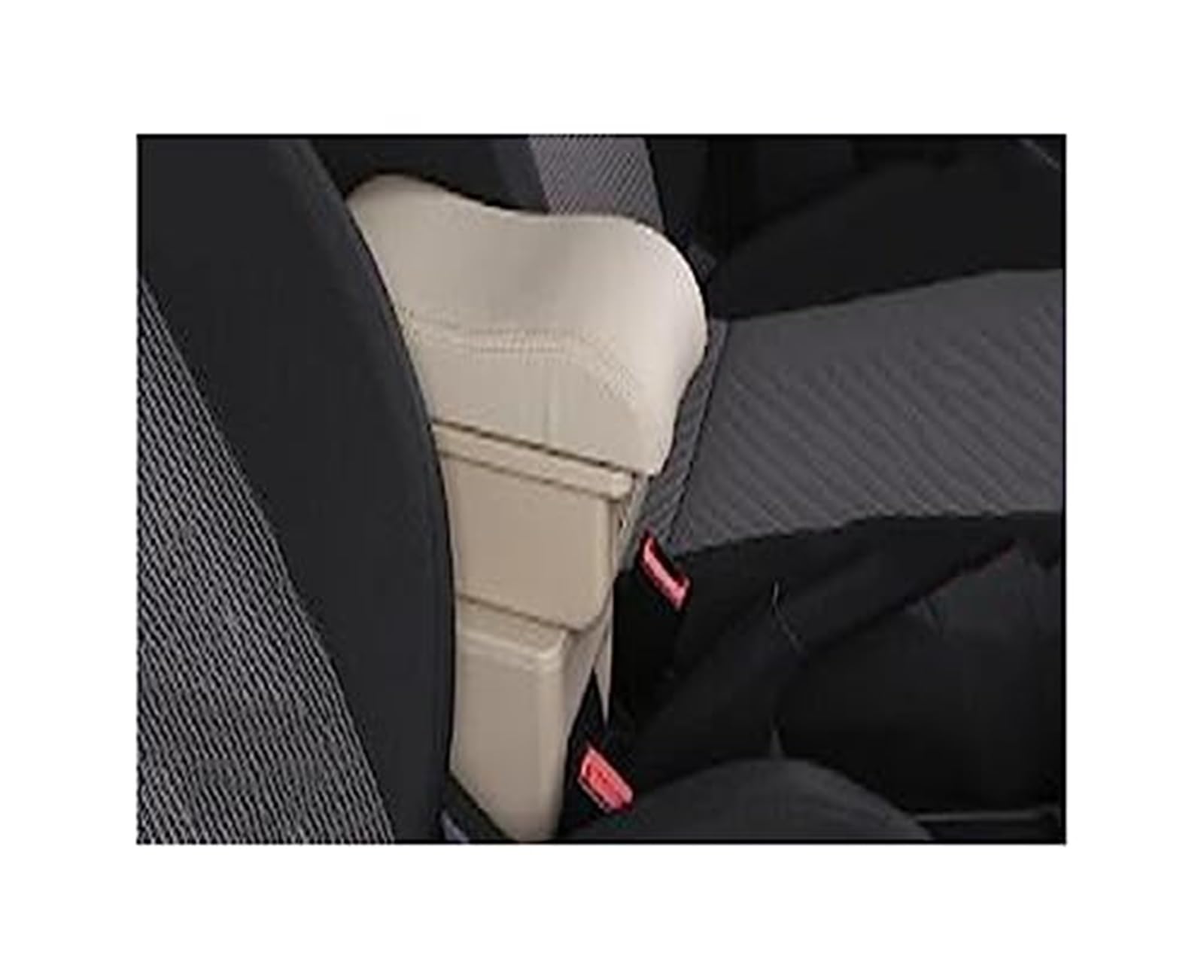 MKVAXR Autozubehör, for Citroen, for Berlingo, Auto-Armlehne, Auto-Armlehnenbox, Innenausstattung, Mittelkonsole, Aufbewahrungsbox, USB Auto-Armlehnen-Konsolenbox(Black B Beige 3usb) von MKVAXR