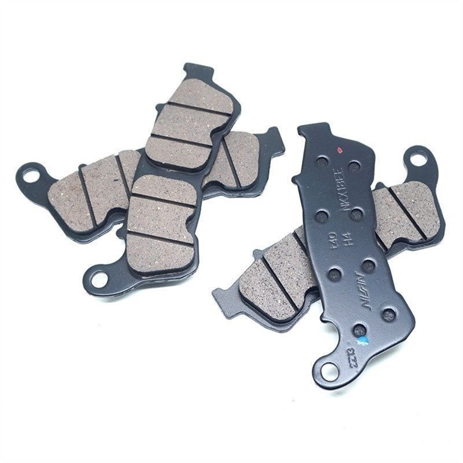 MKVAXR Bremsbeläge vorne und hinten, Teilesatz, for Hornet 600 CB600F CB 600 F ABS 2007 2008 2009 2010 2011 Motorrad-Bremsbeläge(2X Front Brake Pads) von MKVAXR