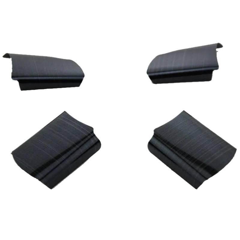 MKVAXR Edelstahl-Auto-Lenkrad-Dekorationsabdeckung, Zieraufkleber, for Ford, for Focus 2 MK2 2005–2013, Auto-Styling Lenkradaufkleber(Black Brushed) von MKVAXR