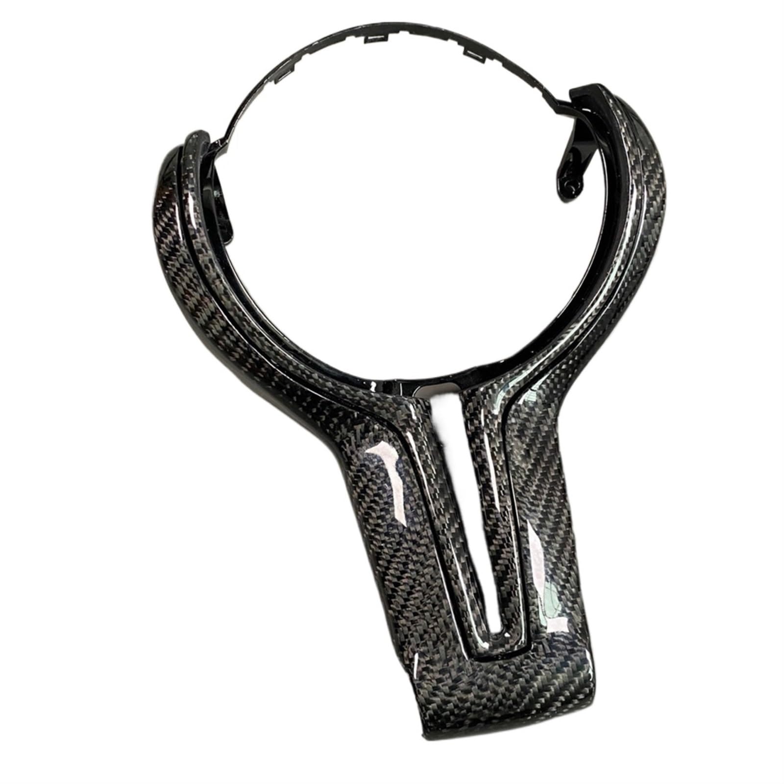 MKVAXR Ersetzte Lenkradverkleidung aus Kohlefaser, for, M2 F87 M3 F80 M4 F82 M5 F10 M6 F06 X5M X6M M-Sport F30 Verkleidung der Lenkradtasten(Style 8 Carbon) von MKVAXR