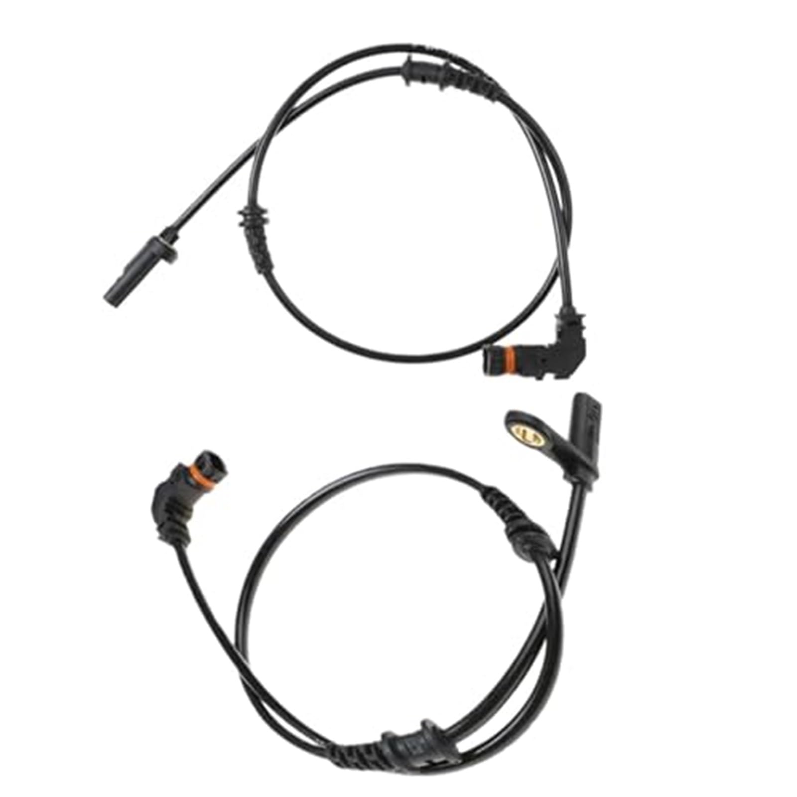 MKVAXR Front Left Right ABS Wheel Speed Sensor, for Mercedes-Benz, A2049057702 2049057702 Car Accessories ABS-Systemsensor(Black A Pair) von MKVAXR