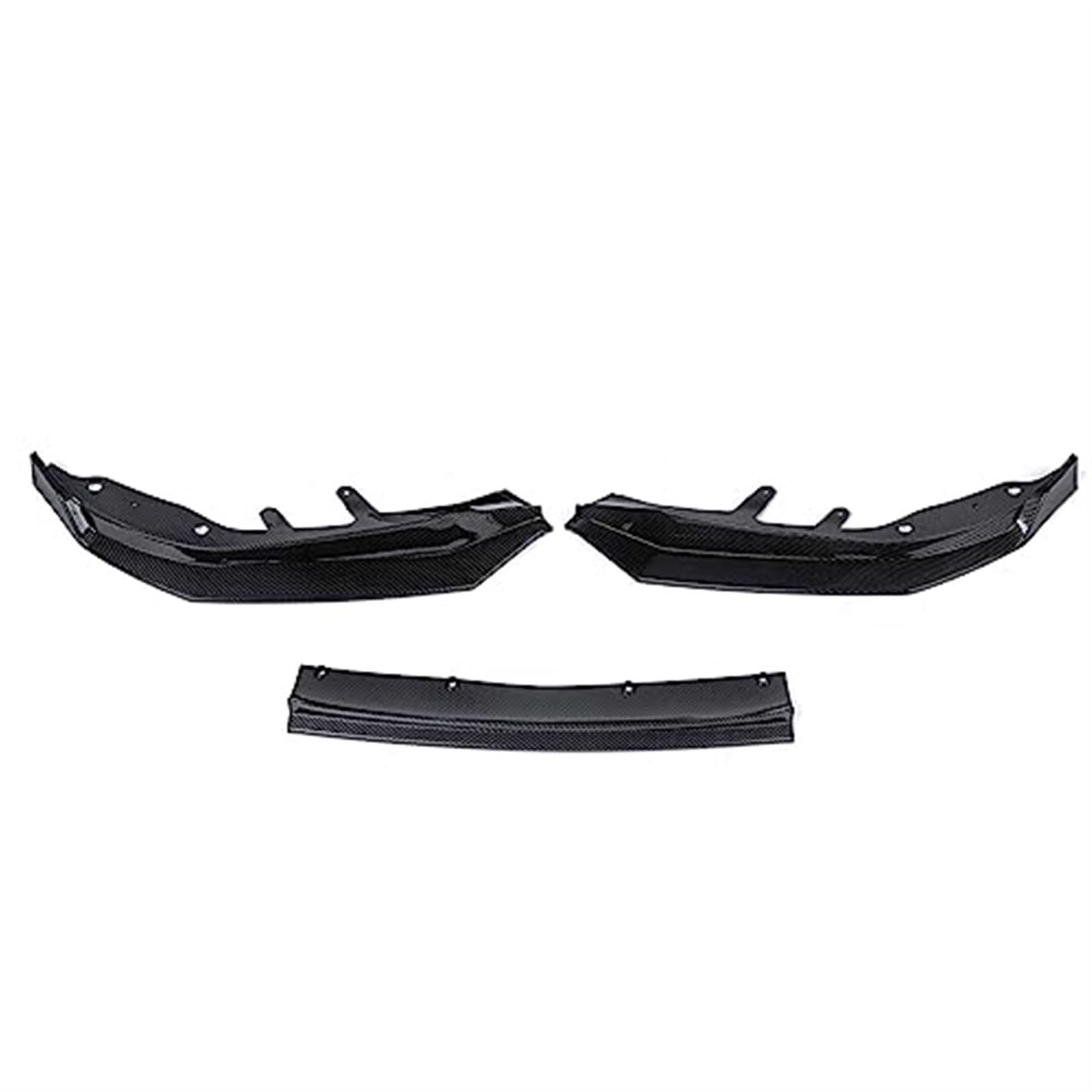 MKVAXR Frontstoßstangen-Splitter, Lippendiffusor, Spoiler, Stoßstangen-Deflektor-Abdeckung, for, 4er-Serie G22 G23 2020+, Guard Body Kits, individuelle Frontspoiler Frontspoiler-Kit(Black Carbon Look von MKVAXR