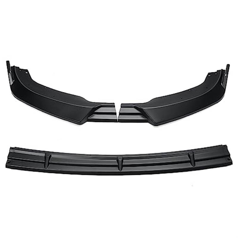 MKVAXR G37 Auto Frontstoßstange Splitter Lip Spoiler Stoßstange Lip Diffusor Body Kit Abdeckung Trim, for Infiniti, G37 Limousine 2010 2011 2012 2013 Frontspoiler Frontspoiler-Kit(Black Matte Black) von MKVAXR