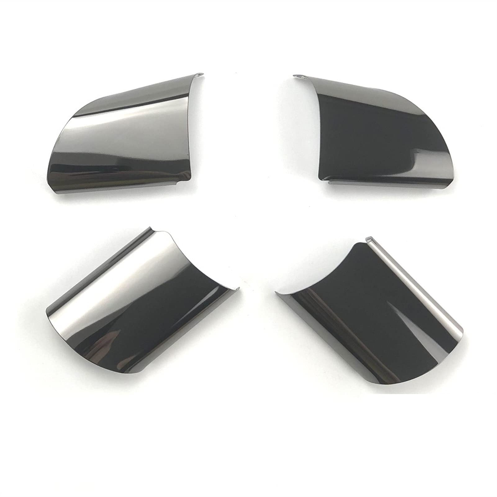 MKVAXR Lenkrad-Dekorations-Abdeckungsaufkleber, for Ford, for Focus 2 MK2 2005–2011, for KUGA 2008–2012, for C-MAX 2007–2010, Autozubehör Lenkradaufkleber(Black) von MKVAXR