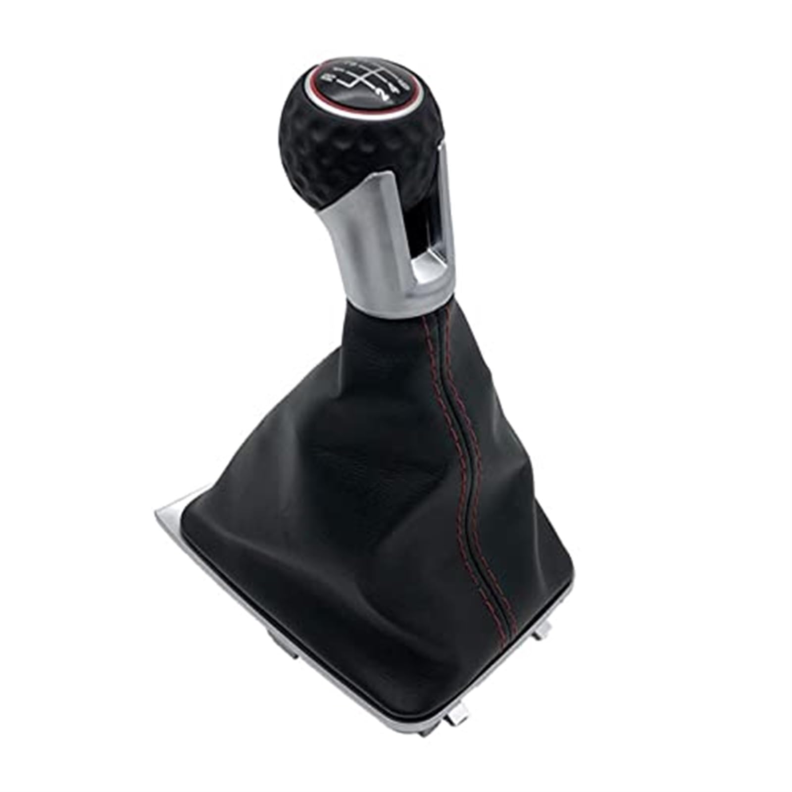 MKVAXR Manueller Schalthebel, for VW, 7 A7 MK7 for GTI for GTD 2013-2018 Schalthebelhebelknauf mit Lederkofferraumabdeckung Auto-Schalthebel Auto-Schalthebelknopf(Black 6 Speed Case B) von MKVAXR