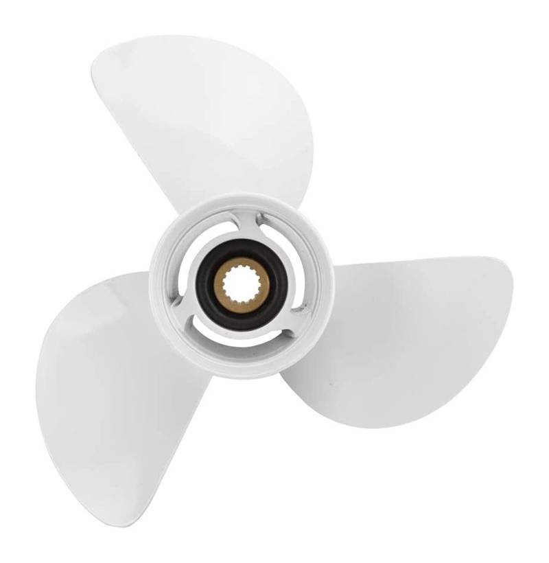 MKVAXR Marine-Außenbordpropeller 13 1/4 X 17-K Upgrade Aluminium 6E5-45945-01-EL, for Yamaha, Motoren 60 PS-115 PS Außenbordmotorpropeller von MKVAXR