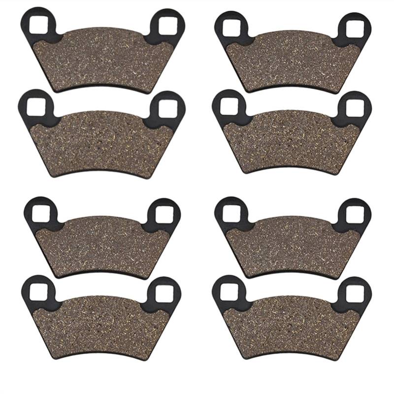 MKVAXR Motorrad-Bremsbeläge vorne und hinten, for Polaris, PPS UTV Serie 10 2x4 4x6 Motorrad-Bremsbeläge(4pairs) von MKVAXR