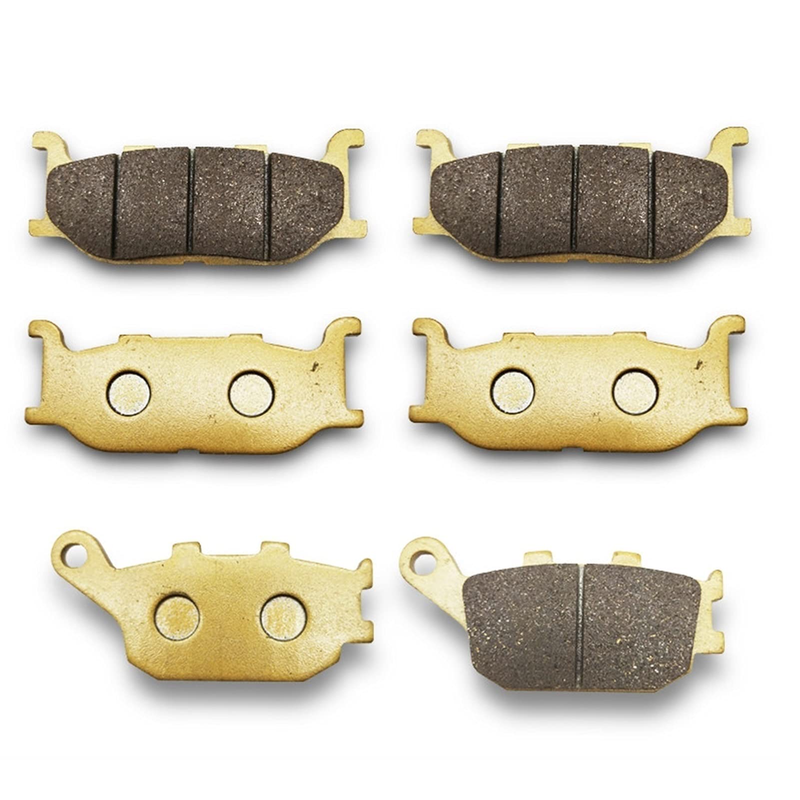 MKVAXR Motorrad-Bremsbeläge vorne und hinten, for Yamaha, FZ 6 FZ6, for Fazer, Verkleidung 2 Kolben-Bremssattel 2004-2007 XJ6 XJ 6 S Diversion 2013 Motorrad-Bremsbeläge(3 Pairs All) von MKVAXR