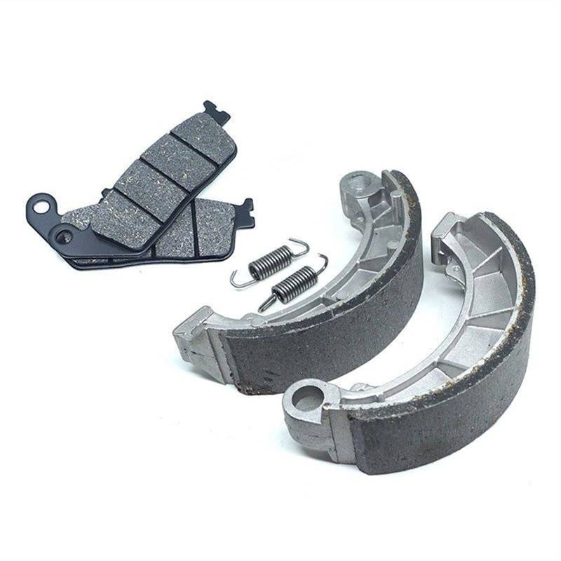 MKVAXR Motorrad-Bremsbelag vorne und hinten, Bremsbackensatz, for NV400C Steed 400 1993-1997 NV400 NV400CM 1996-1997 NV400CV 1995-1996 NV Motorrad-Scheibenbremsbeläge(Front Rear Set) von MKVAXR