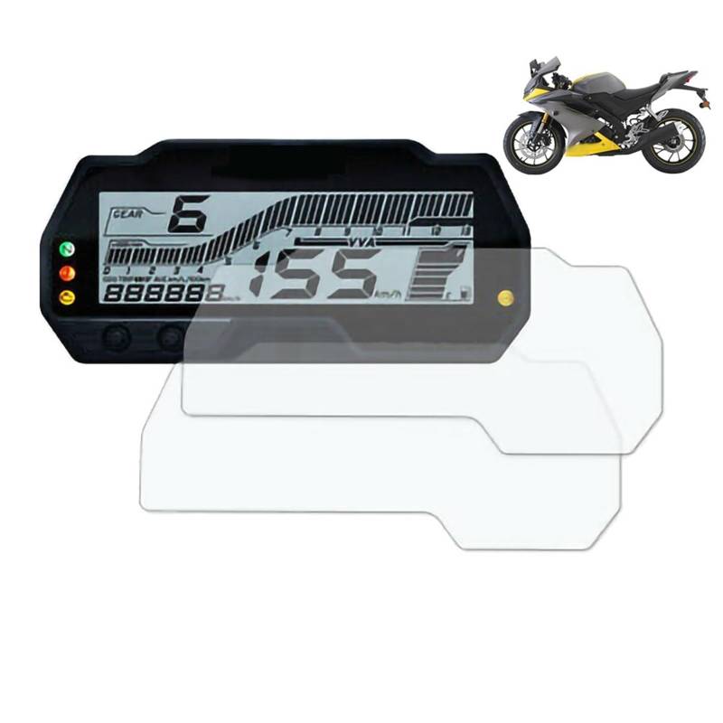 MKVAXR Motorrad-Cluster-Kratzschutzfolie, Displayschutzfolie, for Yamaha R15 V3 2017–2020 2019 MT15 MT-15 YZF-R125 MT-125 MT125 Motorrad-Armaturenbrettschutz von MKVAXR