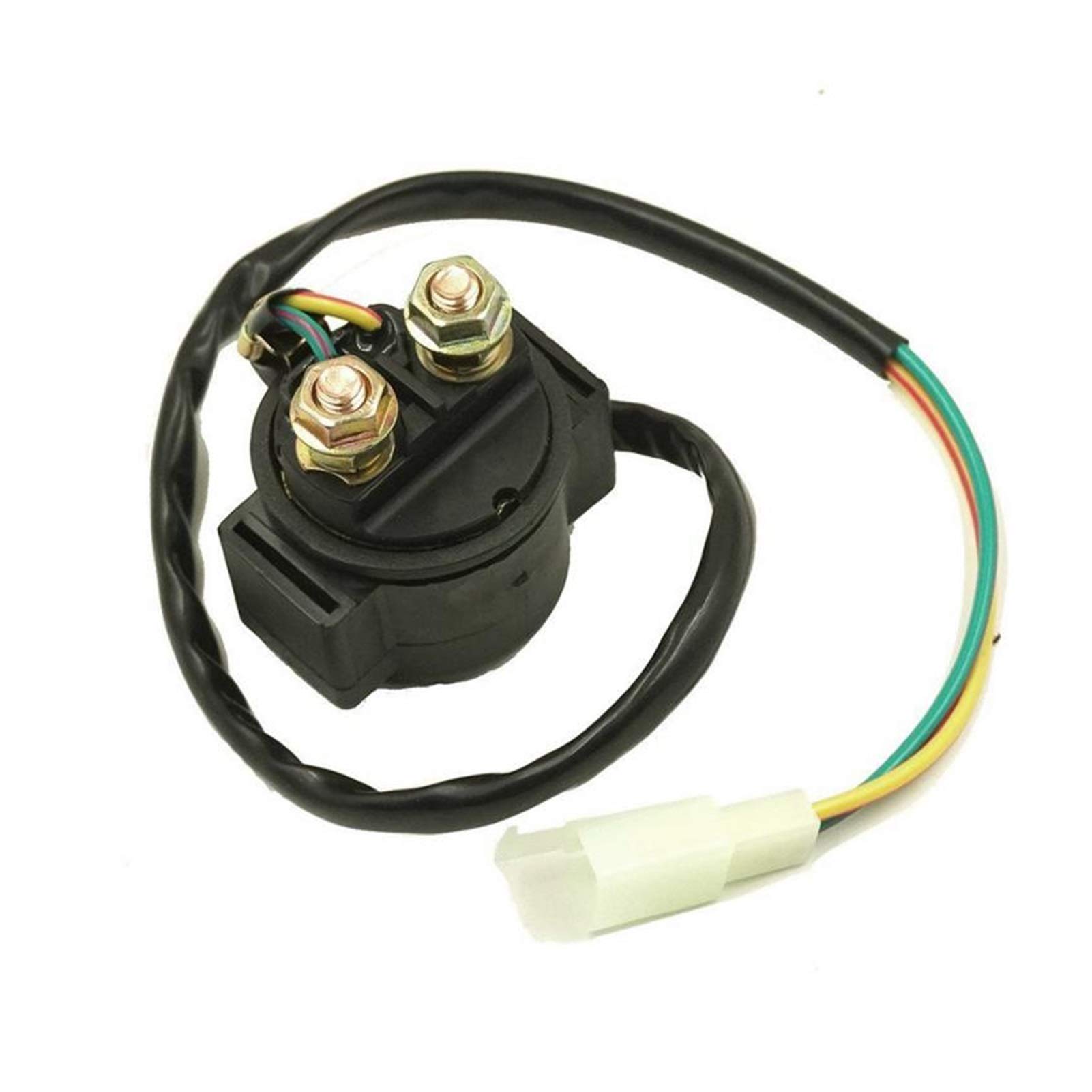 MKVAXR Motorrad Ersatzteil Starter Magnetrelais Passend for GY6 50cc 125cc 150cc 250cc ATV Scooter Ersatzzubehör 12V Anlasser mit Elektromotorsteuerung von MKVAXR