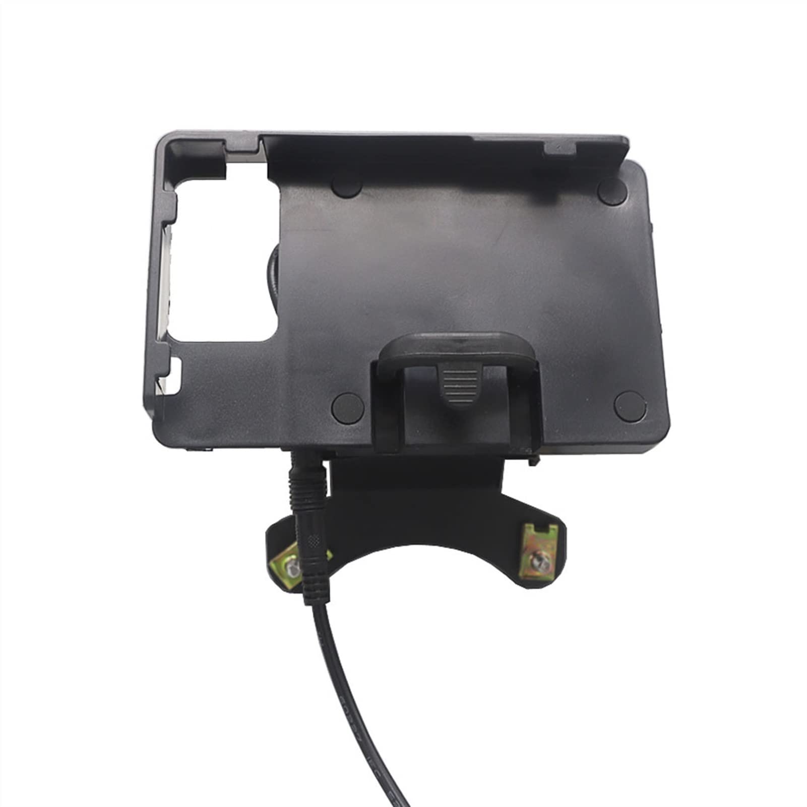 MKVAXR Motorrad-Windschutzscheiben-Navigationshalterung mit kabellosem Laden, USB-Ladegerät, Handyhalterung, for Yamaha, TMAX530 T-MAX 530 2017-2021 Motorrad-Telefonhalterung(Wireless and USB) von MKVAXR