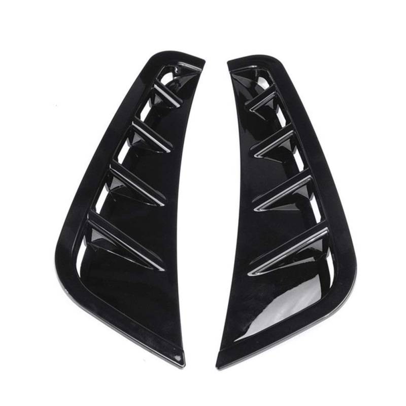 MKVAXR Paar Canard Spoiler Splitter Frontstoßstange Seitenverkleidung, for Mercedes, C Klasse W205 C63 C180 C200 C260 C300 C180L C200L 2019+ Stoßstangenlippenabweiser(GlossBlack) von MKVAXR