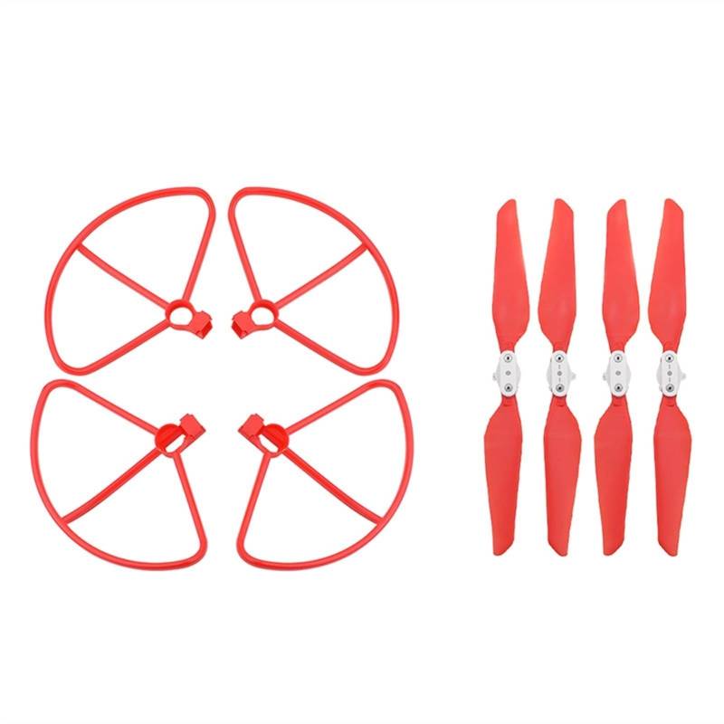 MKVAXR Propeller Propellerschutz Ringschutz Stoßstangenpropeller Drohnenzubehör, for FIMI, X8 SE 2020 Ersatzklingenteile(Red Guard Props) von MKVAXR