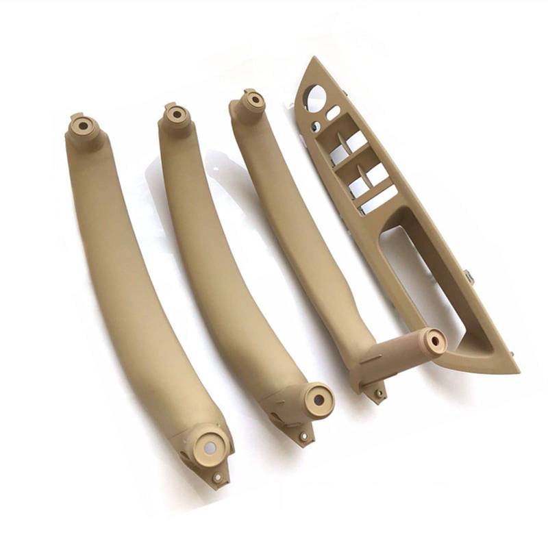 MKVAXR RHD Innentür Fensterheber Schalterabdeckung Zuggriff Innenverkleidung Ersatz, for, X5 X6 E70 E71 2007-2013 Fensterheber-Knopfrahmen(4PCS Set Beige) von MKVAXR