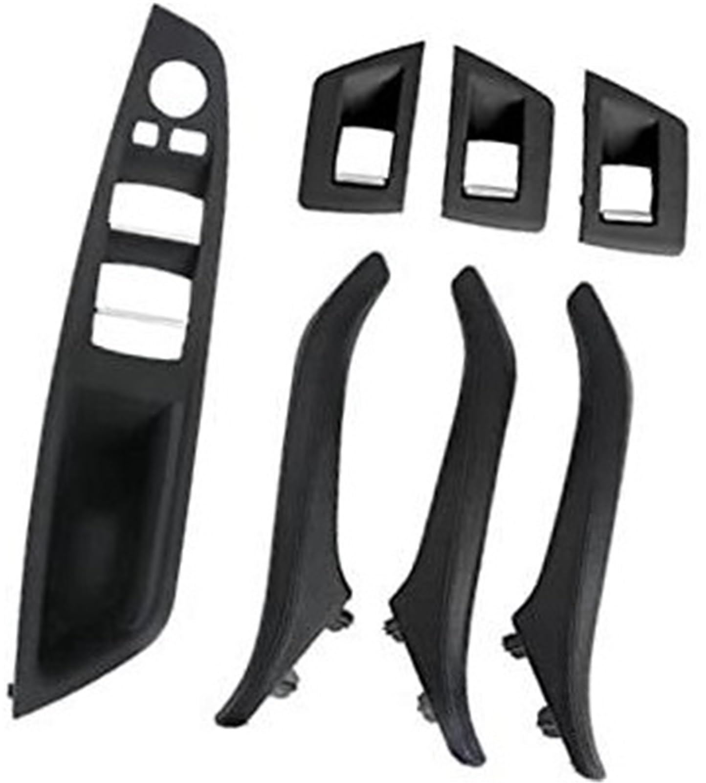 MKVAXR RHD LHD Auto Links rechts Innentür-Ledergriff-Montagesätze, for, 5er F10 F11 2010–2017 Auto-Innentürgriffe(Black) von MKVAXR