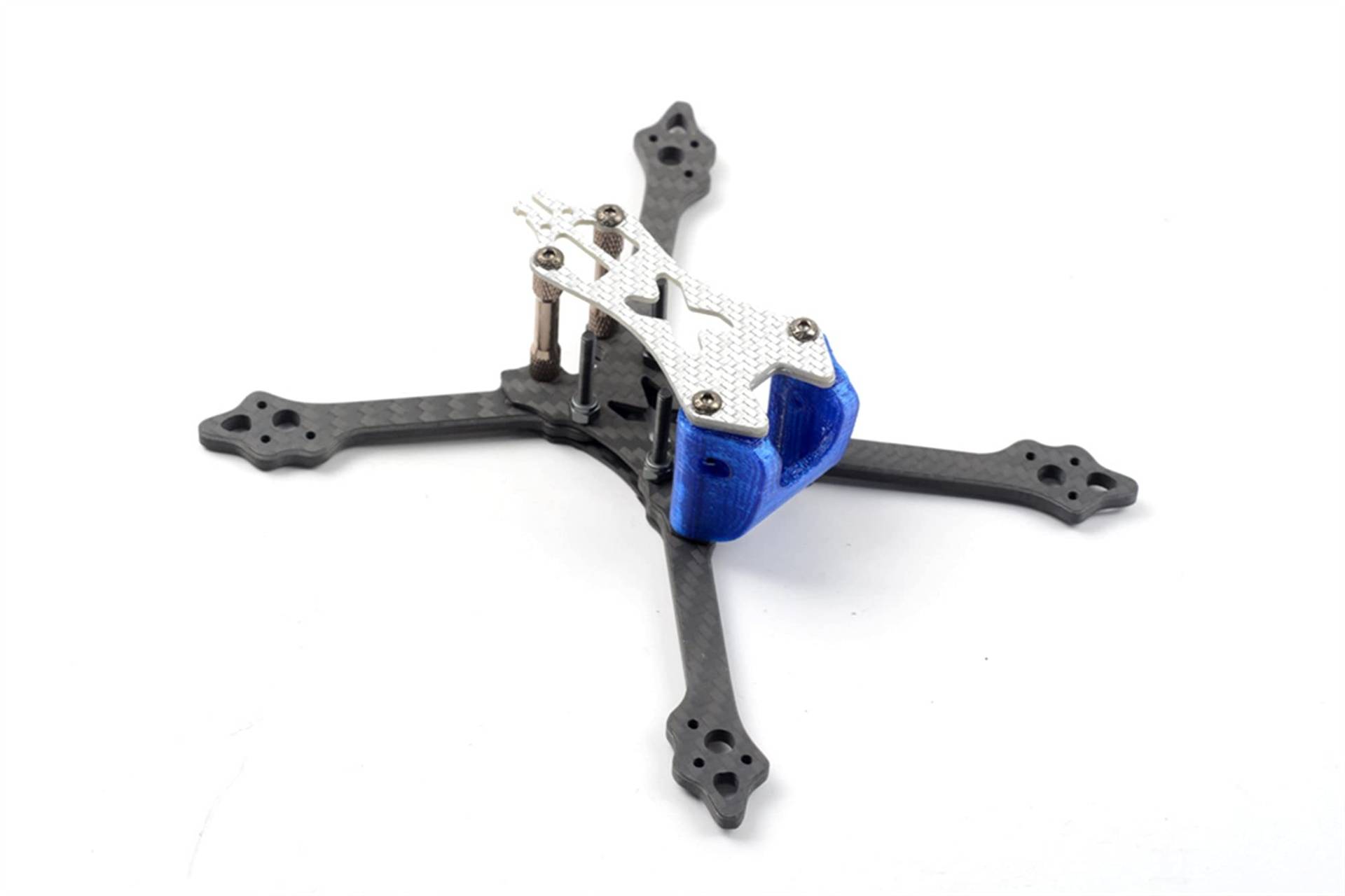 MKVAXR Ratel-X140 3 Zoll Runcam Nano2 Caddx EOS2 140 mm Radstand 4 mm Arm Kohlefaser FPV Racing Rahmen Kit FPV-Drohnenkörper(Blue) von MKVAXR