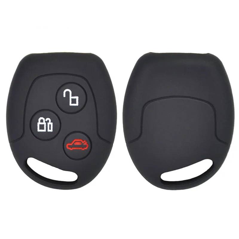 MKVAXR Silikon-Schlüsseletui for Ford Focus KA Galaxy Mondeo Transit Connect Fushion Schlüsselanhängergehäuse Schlüsselanhänger-Halter-Schutzhülle von MKVAXR