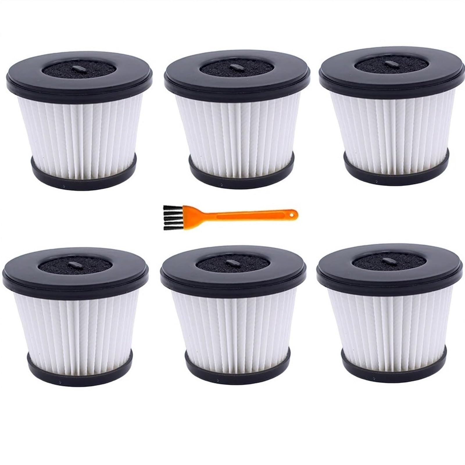 MKVAXR Staubsauger-HEPA-Filter-Ersatz, for LiDl, for Cecotec Conga Thunderbrush 820 850 650, Handstaubsauger-Filterteil-Zubehör Auto-Vakuumfilter(6pcs) von MKVAXR