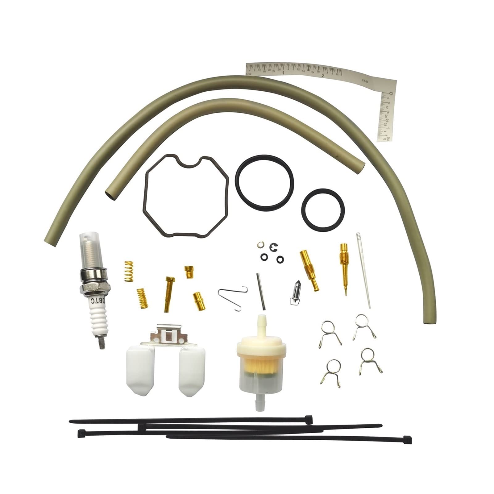 MKVAXR Vergaser-Reparatur-Set for den Wiederaufbau, XR200, XR200R, Dirtbike, 1980–2002, 0201–129, Nadeldüsen-Set Vergaser-Dichtungssatz von MKVAXR