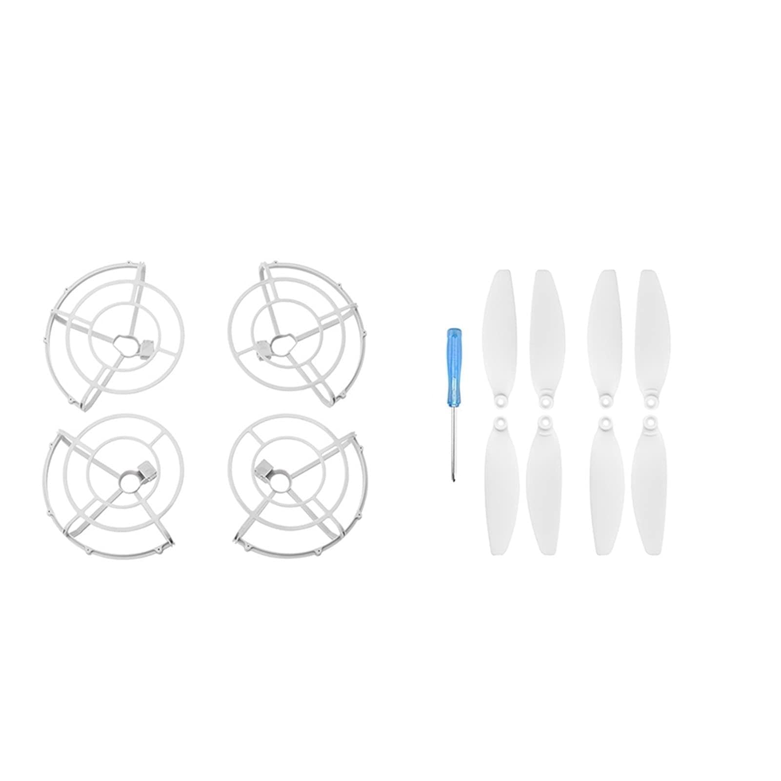 MKVAXR Vollständig geschlossener Propellerschutz, Propellerblattschutzkäfig, Drohnenzubehör, for DJI, for Mavic, for Mini, 2 Ersatzklingenteile(Props Set C) von MKVAXR