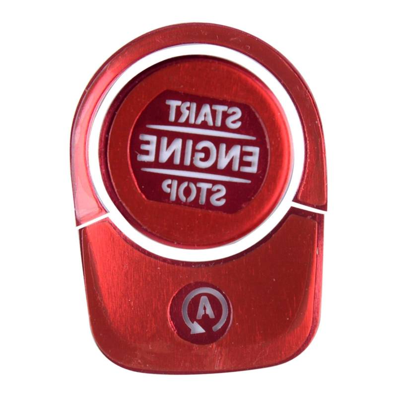 MKVAXR for Benz A-Klasse A220 W177 2019 Rotmetallautomotor Start Stop Button Schalter Aufkleber Abdeckkappe Dekorplatte für Lüftungsschlitze von MKVAXR