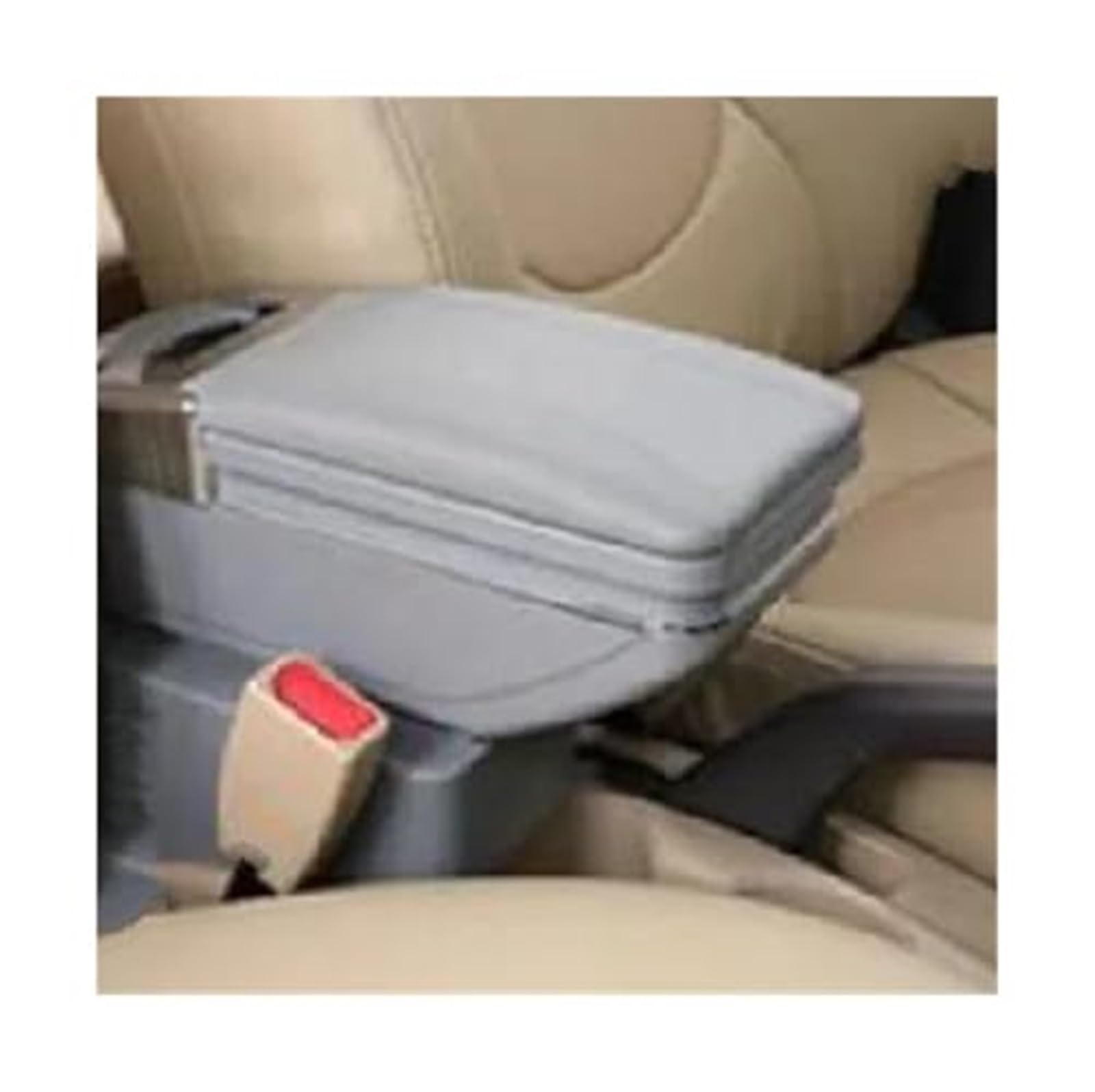 MKVAXR for Chevrolet, for Aveo T200 T250 T255 Auto Armlehnenbox Mittelkonsole Aufbewahrungsbox Drehbares Zubehör Autozubehör Auto-Armlehnen-Konsolenbox(Black A Gray No USB) von MKVAXR