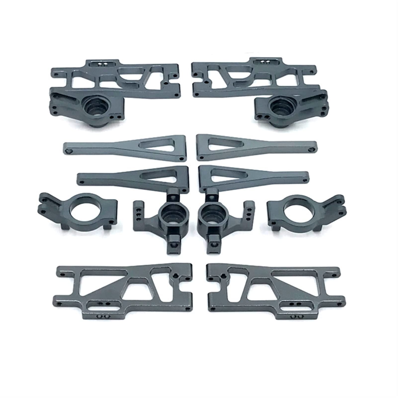 MKVAXR for Fernbedienung, Metall-Upgrade-Zubehör for gefährdete Autoteile, for WLtoys, ferngesteuertes Autozubehör, Serie 12401 12402-A 12409 RC-Aufhängungsdomstrebe(Gray) von MKVAXR