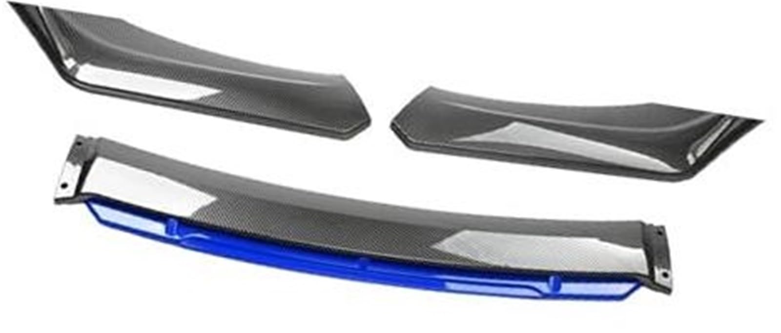 MKVAXR for Lexus, Auto-Frontstoßstangen-Lippenspoiler-Körpersatz, dekorativer Stoßstangen-Canard-Lippensplitter, Limousine, Breite unter 176 cm, Spoiler Frontspoiler-Kit(Black Carbon Blue) von MKVAXR