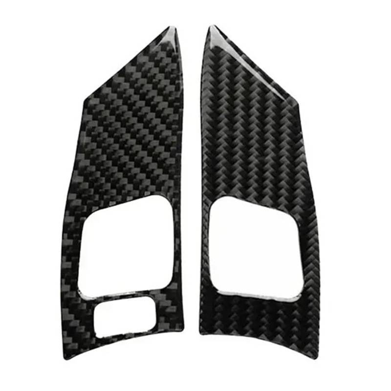 MKVAXR for Lexus, for IS250 300 350 2006–2012, Auto-Lenkrad-Knopfabdeckung aus schwarzem Carbon, Innenaufkleber, Dekor-Zubehör Verkleidung der Lenkradtasten von MKVAXR