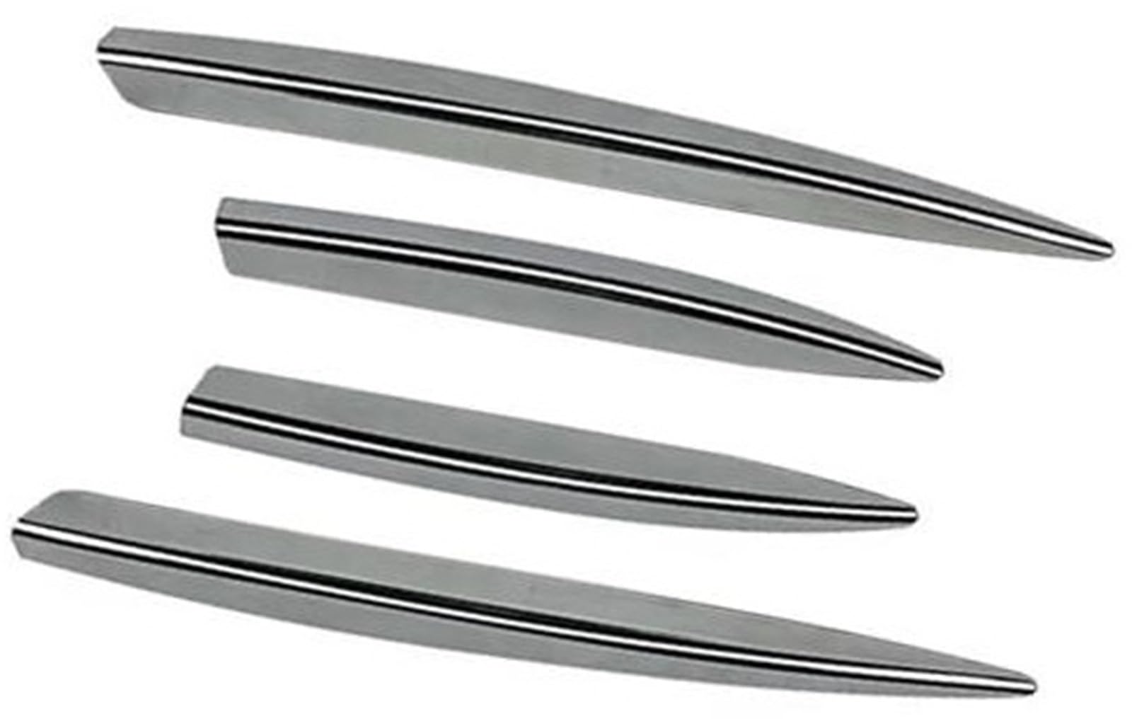 MKVAXR for Mercedes-Benz, A-Klasse W177 A200 A35, for AMG 2023+ Auto-Frontstoßstangen Lip Air Vent Spoiler Canards Splitter ABS Spoiler Frontspoiler-Kit(Black Silver) von MKVAXR