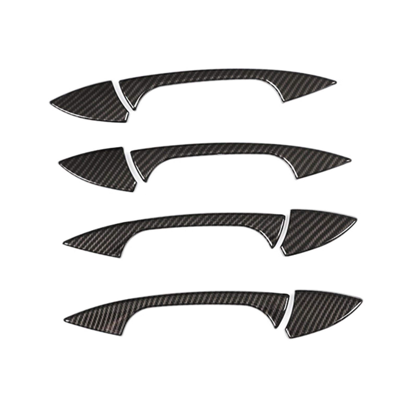 MKVAXR for Mercedes-Benz, CE GLK ML CLA Klasse W166 W117 X204 W204 W212 W246 Carbon Texture Auto Außentür Griff/Schüssel Abdeckung Trim Abdeckung der Türgriffkappe(Door Handle Trim) von MKVAXR