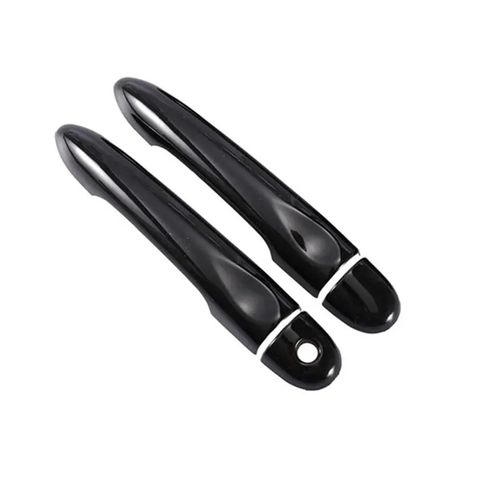 MKVAXR for Renault, ZOE ZE 2012 2013 2014 2015 2016 2017 Glänzend Schwarz Autotürgriffabdeckung Zierleiste Styling-Zubehör Abdeckung der Türgriffkappe(2Dr 1 Key no Button) von MKVAXR