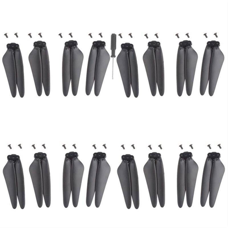 MKVAXR for SG906/X193/X7 PRO Luft Vier-achsen Flugzeug Zubehör Fernbedienung Drone CW CCW Schaufel Drohnen-Propeller-Set(16PCS) von MKVAXR