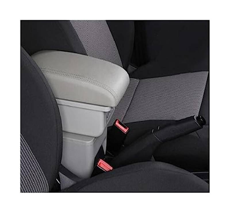 MKVAXR for Toyota, IQ Armlehne Box Auto Armlehne Innen Zentrale Lagerung Box Auto Zubehör Nachrüstung Teile Mit USB Auto Armlehnen Auto-Armlehnen-Konsolenbox(Black B Gray 3usb) von MKVAXR