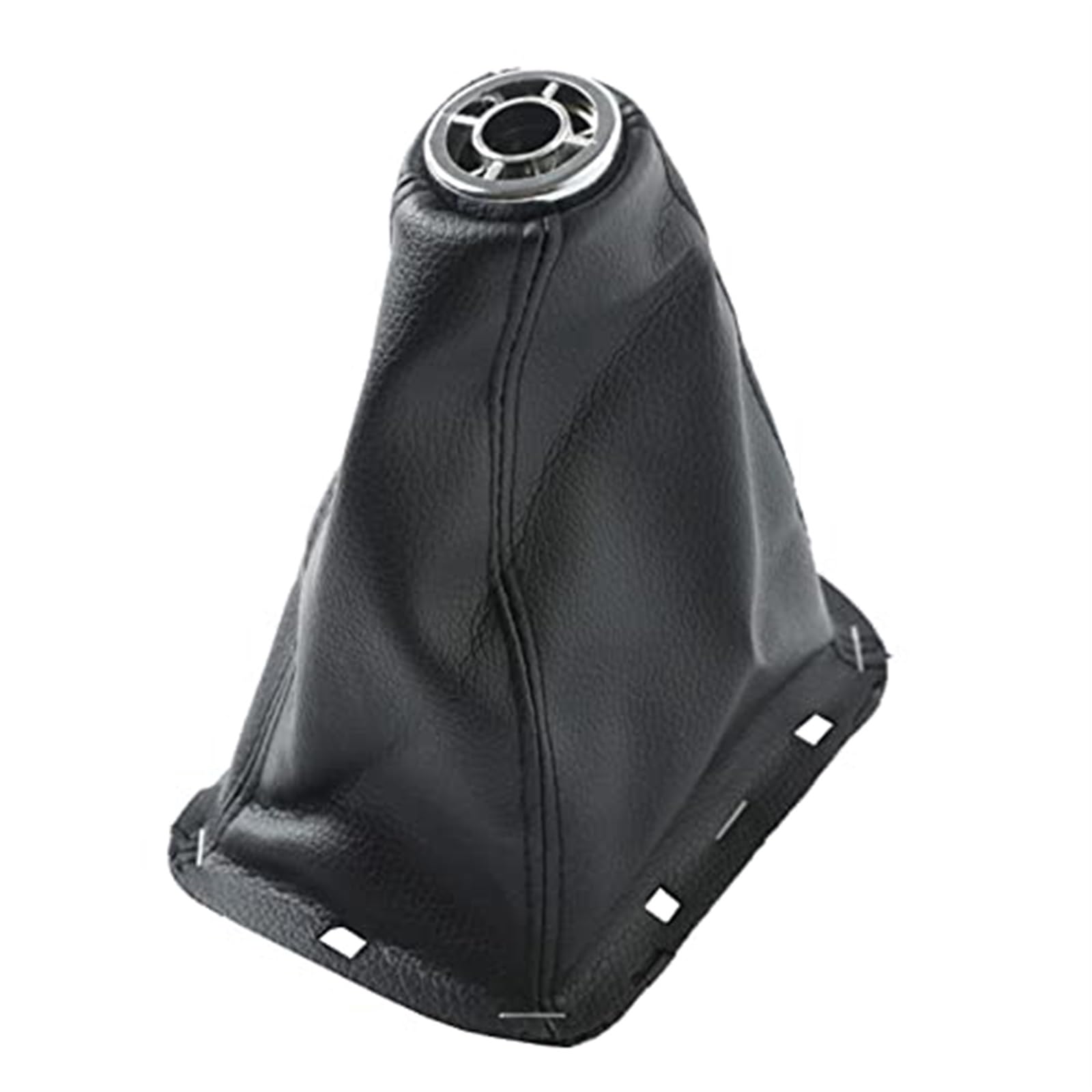 MKVAXR for Toyota, for Avensis T25 MK2 II 2003 2004 2005 2006 2007 2008 2009, for Auto, Schwarze PU-Leder-Schalthebelmanschette, Kofferraumabdeckung Auto-Schaltknauf von MKVAXR