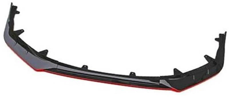 MKVAXR for Toyota, for Corolla, 2021 Auto Vorderen Stoßfänger Lip Body Kit Spoiler Splitter Stoßstange Canard Lip Bodykit Schutz Deflektor Spoiler Frontlippensplitter(Black Black with Red) von MKVAXR