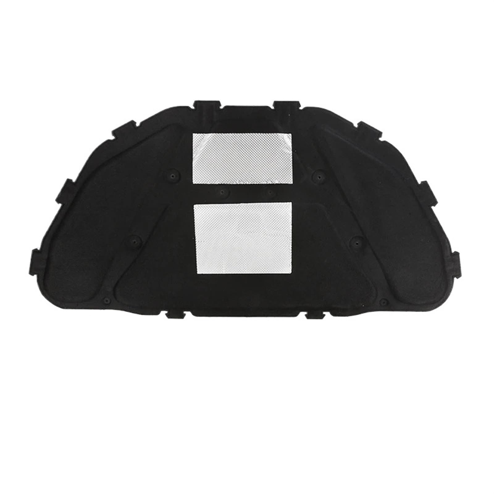 MKVAXR for X1 E84 2010–2015, Schallschutz-Pad for Motorhaube, Schalldämmung, Baumwollbezug, thermische Wärmedämm-Pad-Matte Baumwolle zur Isolierung von Automotoren(2PCs AL foil) von MKVAXR