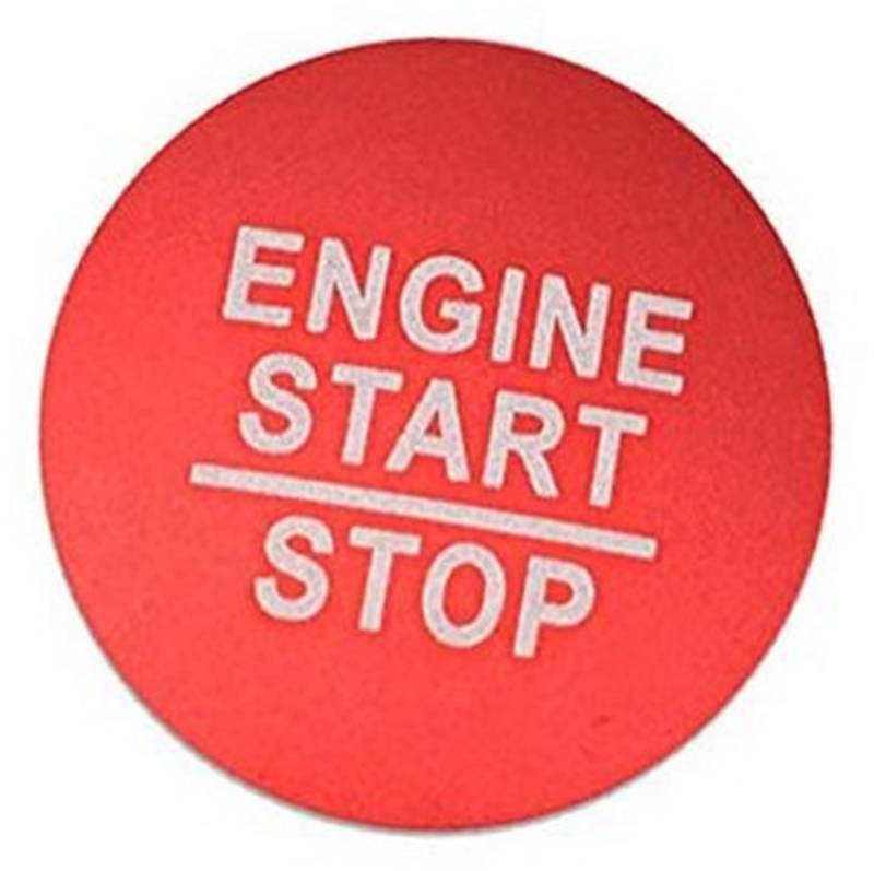 Zierring für Auto-Startknopf, MKVAXR Ein-Knopf-Start-Stopp-Zündungs-Motorring-Lochloses Gehäuse, for Civic, Sedan Coupe von MKVAXR