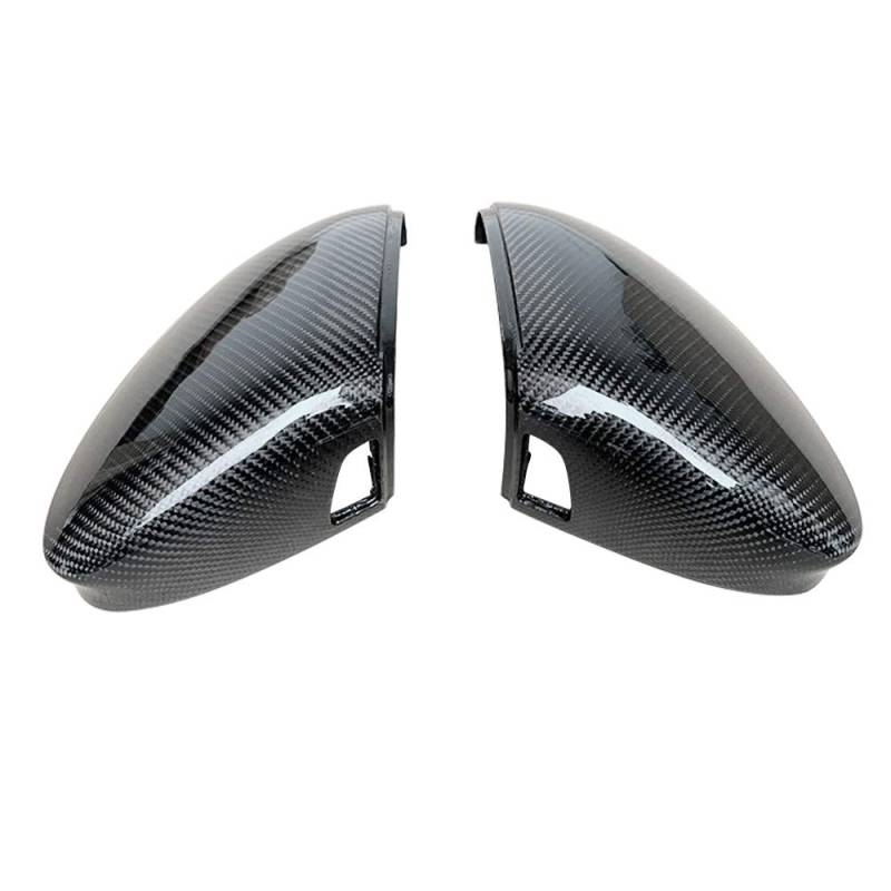 MKptopia ABS Carbon Car Mirror Cover Ersatz Kompatibel mit V-W Golf 8 MK8 GTE GTD GTD GTI R-line Neu-mit seitlicher Unterstützung von MKptopia