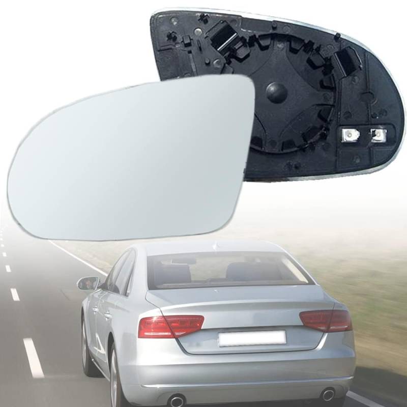 Auto Außenspiegel für Audi A8 D4 2009-2018 Links Rechts Tür Seite Flügel Spiegel Glas Erhitzt Rückansicht Rück Konvex Türspiegelglas,1 pair von MLDNR