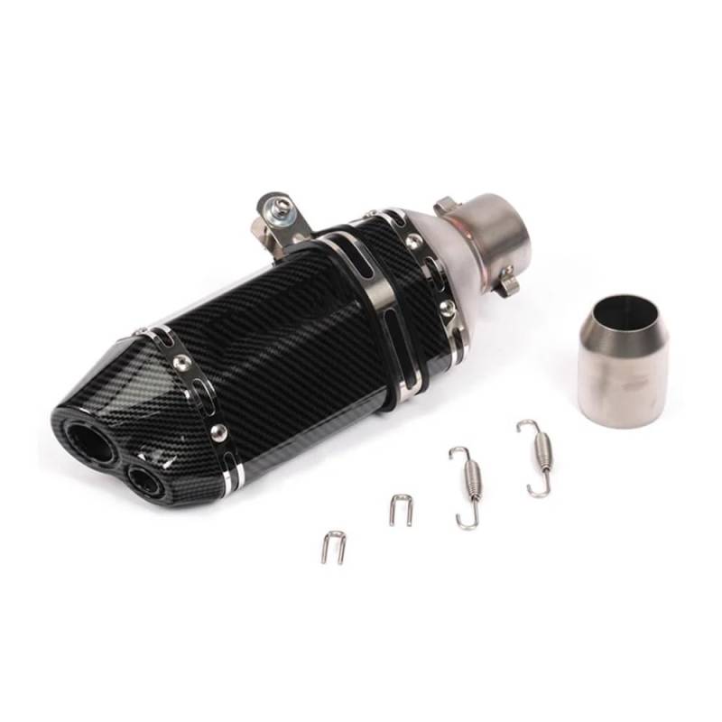 Auspuff Schalldämpfer Motorrad 51mm Universal Zubehör Motorrad Auspuffrohr Schalldämpfer Rohr Für XJ6 MT07 MT09 MT03 Schwanz Auspuff Schalldämpfer von MLIOJU